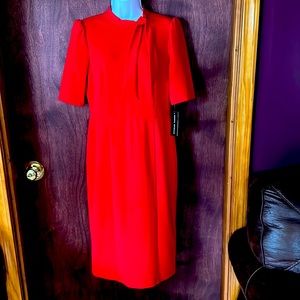Red dress, Donna Morgan Sz. 8. Bought from Nordstroms.